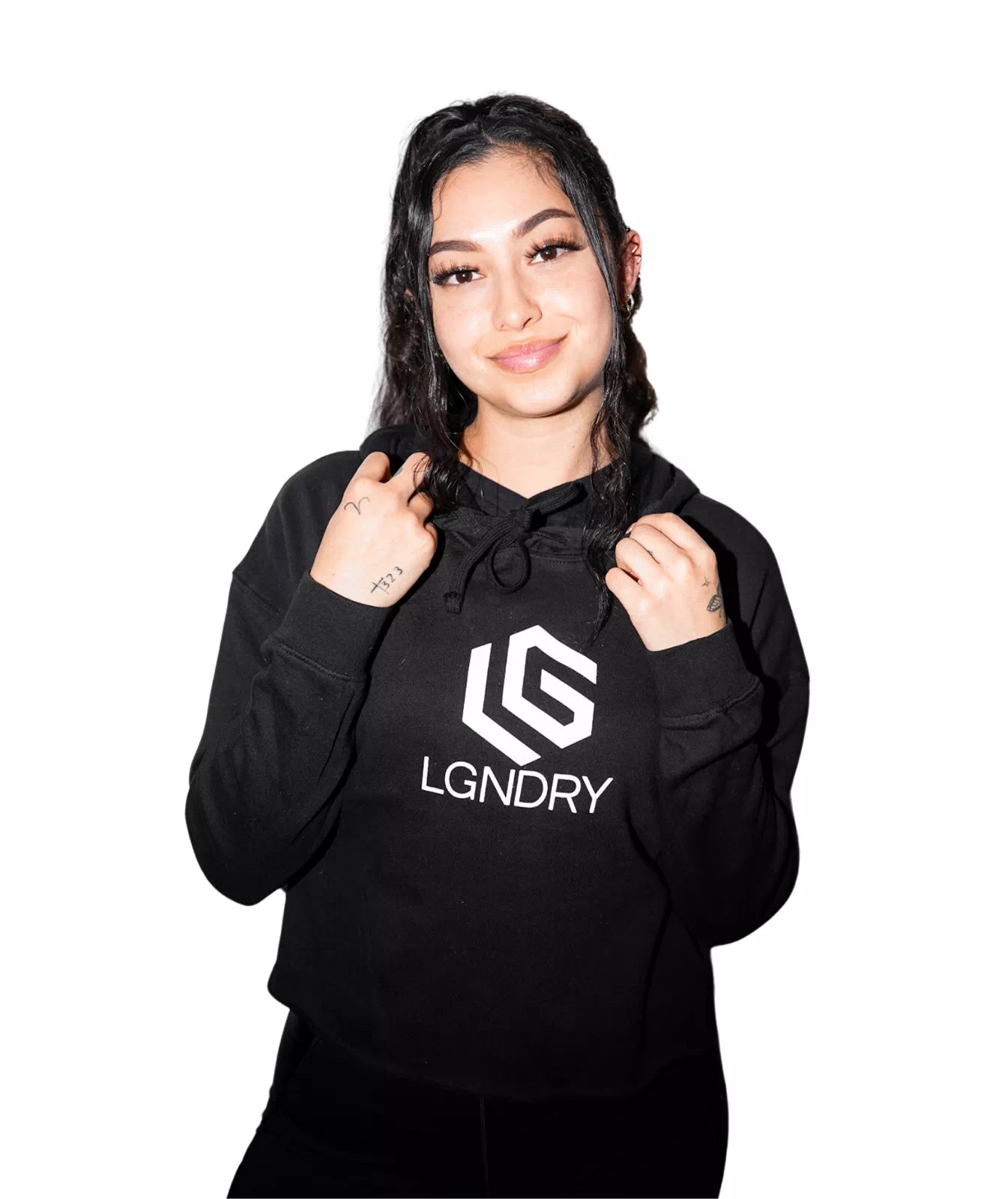 LGNDRY Crop Hoodie