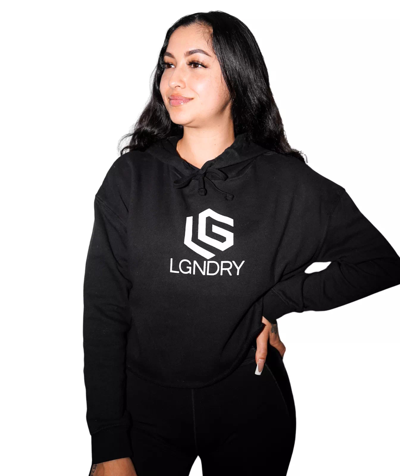 LGNDRY Crop Hoodie